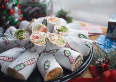 Pita Pit Christmas photo shoot